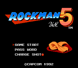 Rockman 5 YH Title Screen
